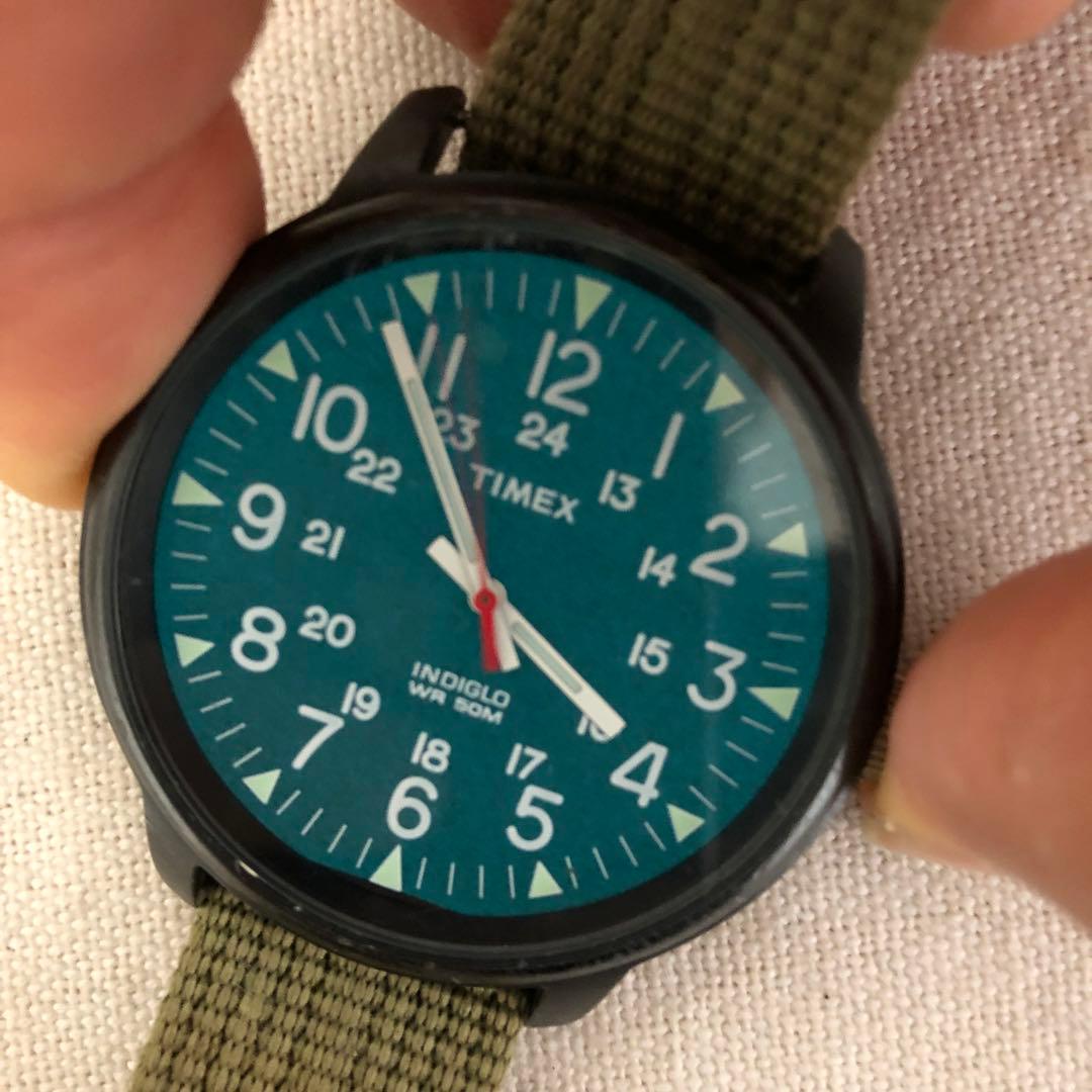 TIMEX Camper INDIGLO WR50M Quartz Men's Watch — Japanese