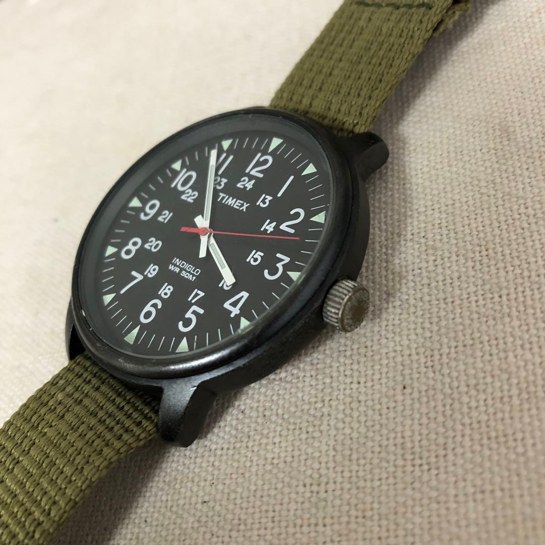 TIMEX Camper INDIGLO WR50M Quartz Men's Watch — Japanese