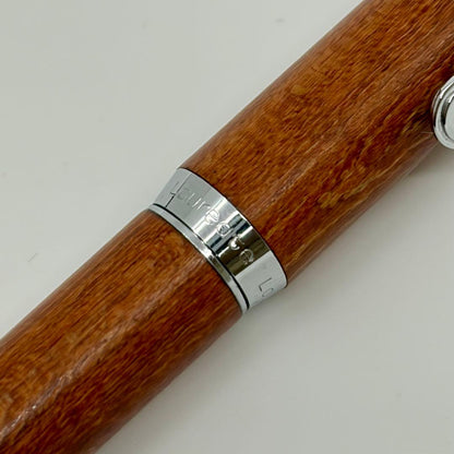 Vintage Pilot Loiret ballpoint pen with wooden maple body, old and used condition
