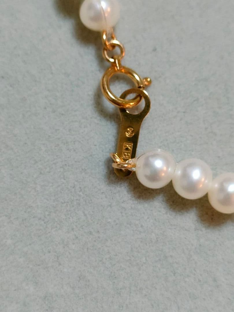Tasaki multicolor 5 strand freshwater pearl wire necklace with K18 clasp