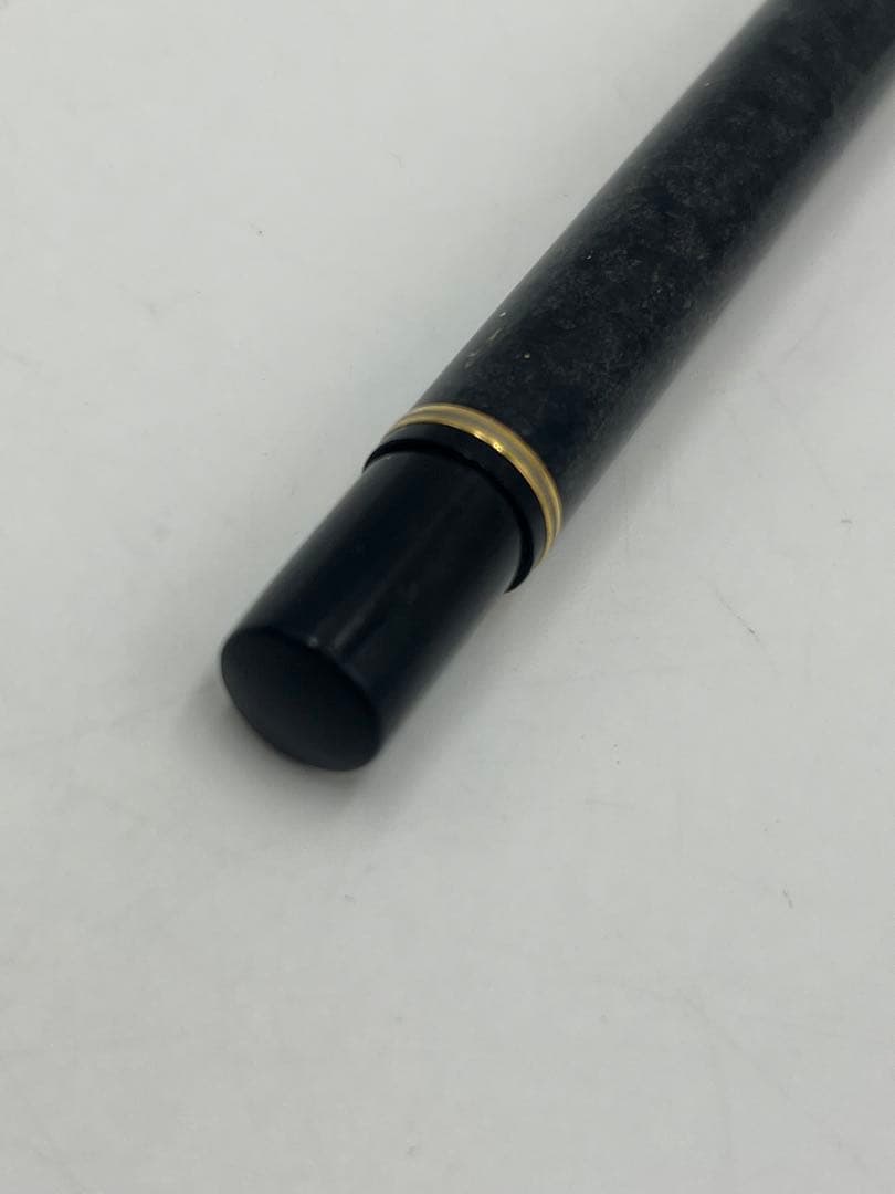 Waterman Fountain Pen Black with fine nib shown from side angle on white background