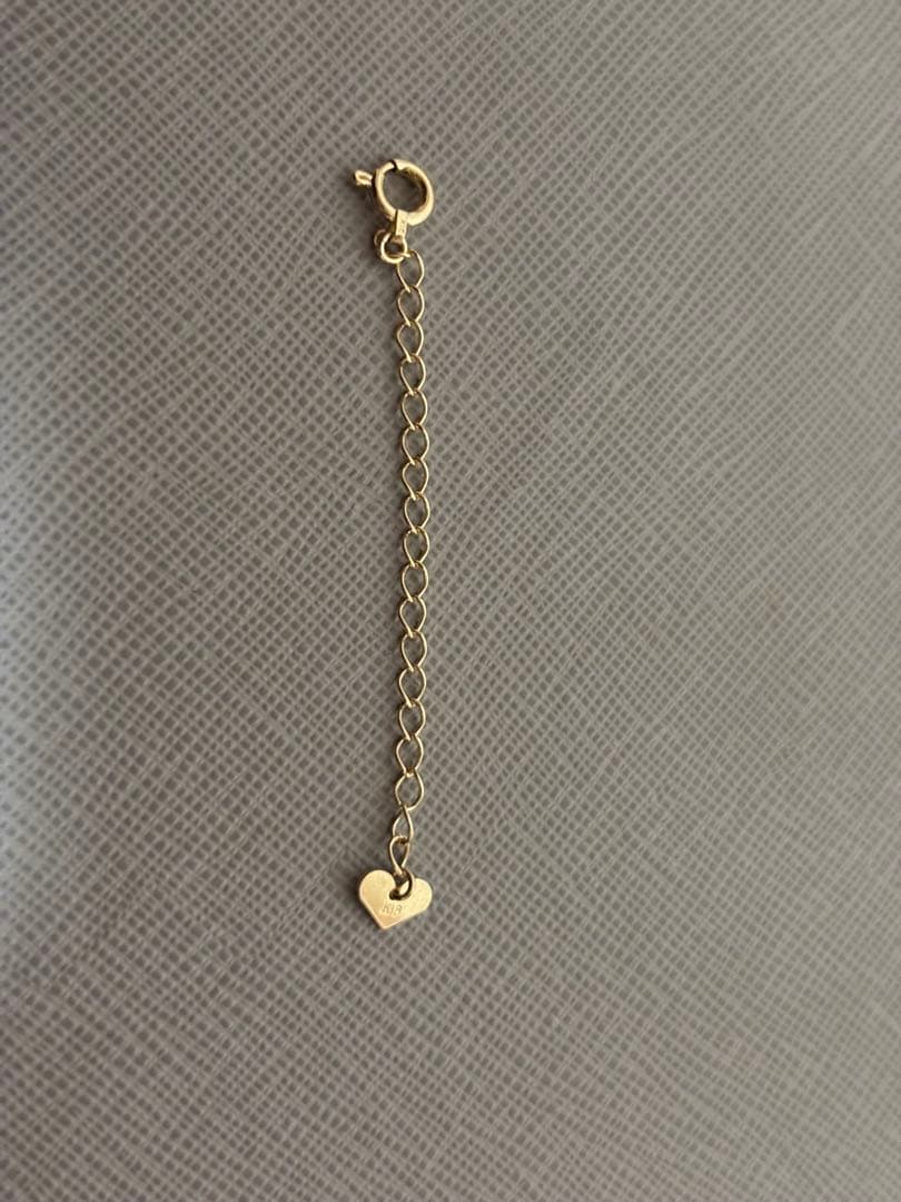 Agete K18 micro setting diamond necklace with clasp and 40cm adjustable chain