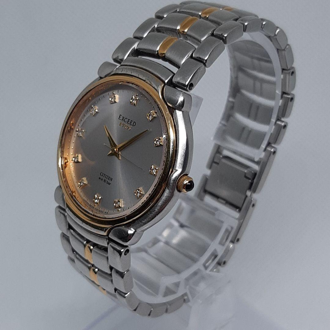 Citizen EXCEED EUROS 12P DIA Quartz Men's Watch — Japanese