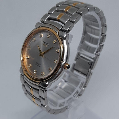 Citizen EXCEED EUROS 12P DIA Quartz Men's Watch — Japanese