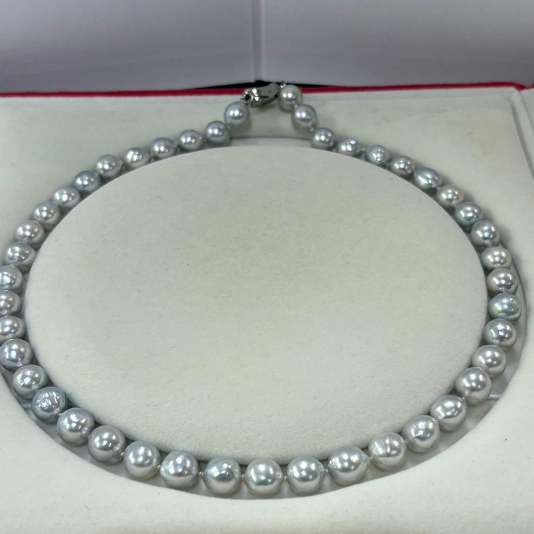 Ise Shima Isu Bay Akoya Pearl Necklace with 8.5-9mm uncolored pearls on a 45cm strand