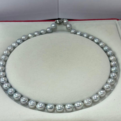 Ise Shima Isu Bay Akoya Pearl Necklace with 8.5-9mm uncolored pearls on a 45cm strand