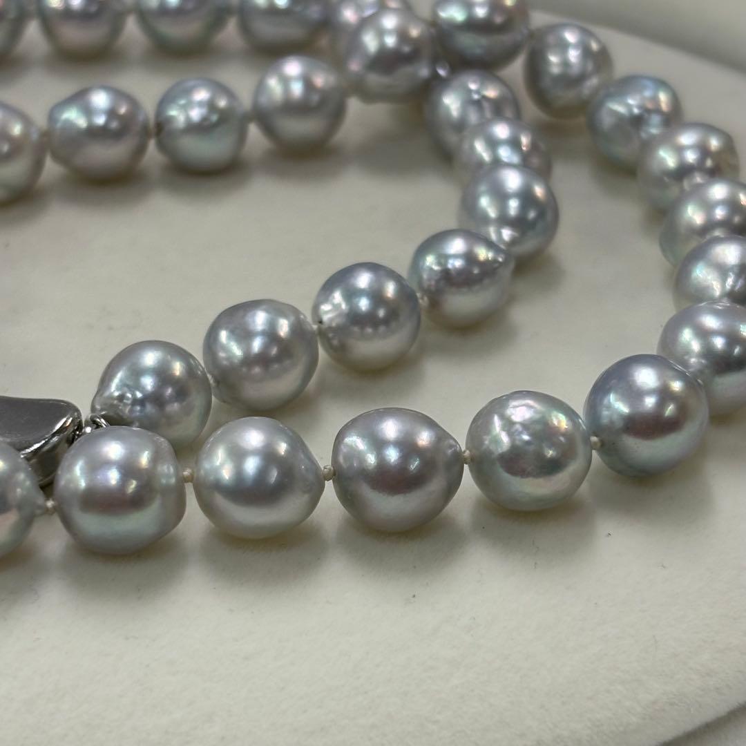 Ise Shima Isu Bay Akoya Pearl Necklace with 8.5-9mm uncolored pearls on a 45cm strand