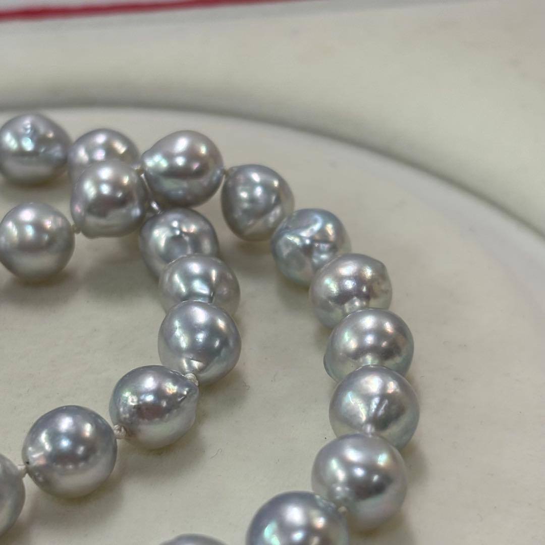 Ise Shima Isu Bay Akoya Pearl Necklace with 8.5-9mm uncolored pearls on a 45cm strand