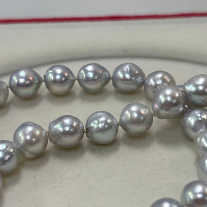Ise Shima Isu Bay Akoya Pearl Necklace with 8.5-9mm uncolored pearls on a 45cm strand