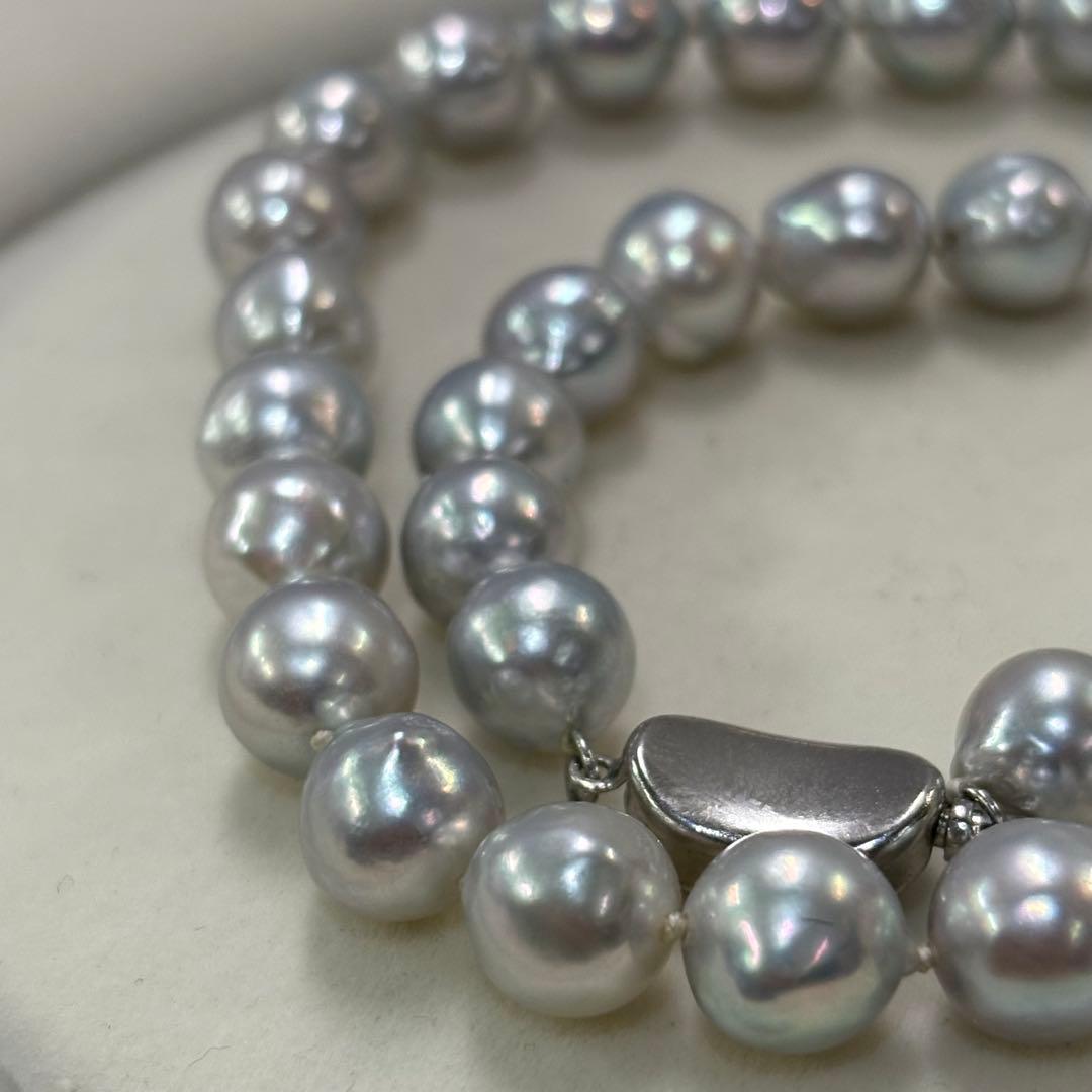 Ise Shima Isu Bay Akoya Pearl Necklace with 8.5-9mm uncolored pearls on a 45cm strand