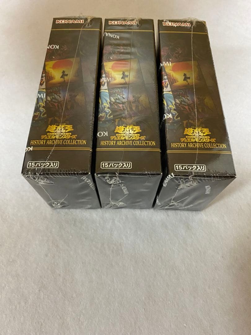Yu-Gi-Oh Unopened Yu-Gi-Oh! History Archive Collection 3BOX Set Box — Japanese