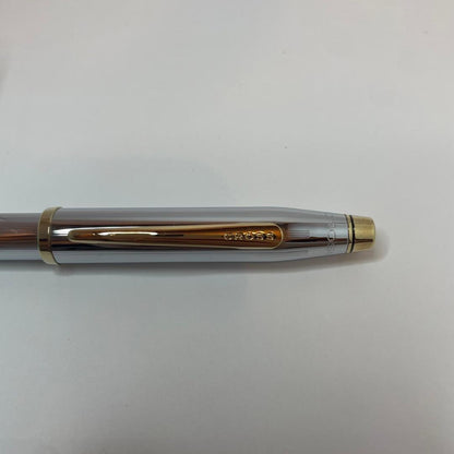 Century II Medalist medium point ballpoint pen with chromed plate body and gold plated clip