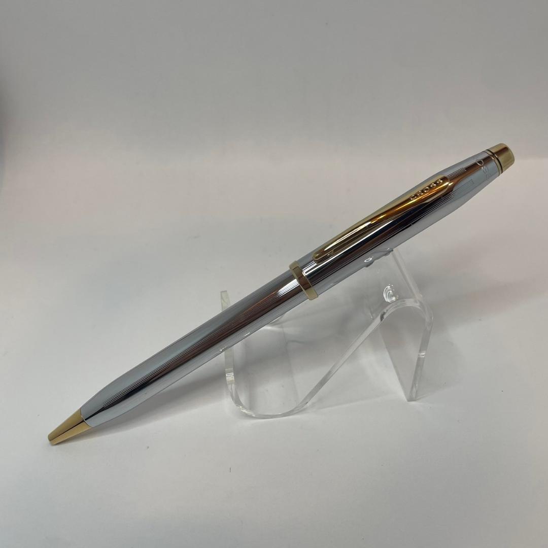Century II Medalist medium point ballpoint pen with chromed plate body and gold plated clip