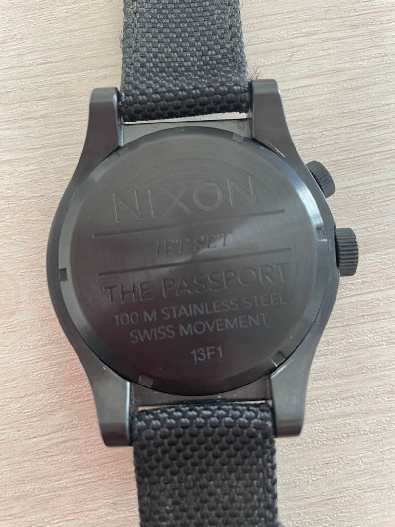 NIXON Jet Set the Passport All Black Analog Men's Watch — Japanese