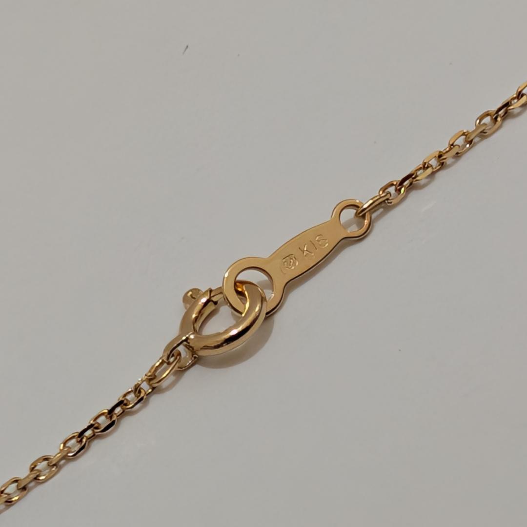 Mikimoto pearl necklace with 3.9mm pearls set on 40cm 18K yellow gold chain