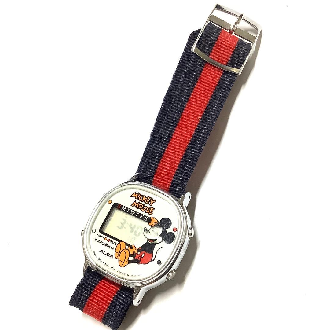 SEIKO Mickey Mouse Digital WK01 Men's Watch — Japanese