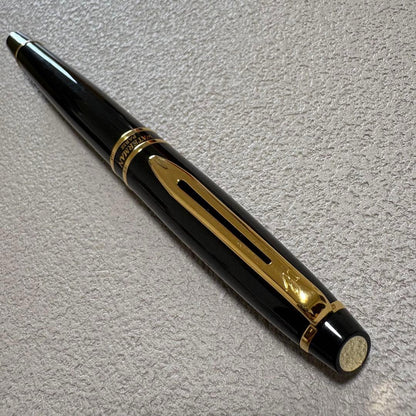 WATERMAN Expert Essential Black GT fountain pen with fine nib, unused condition