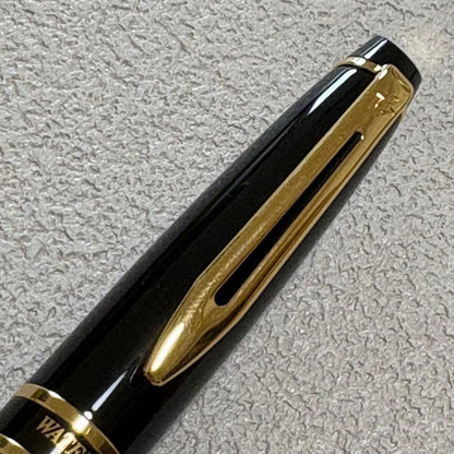 WATERMAN Expert Essential Black GT fountain pen with fine nib, unused condition