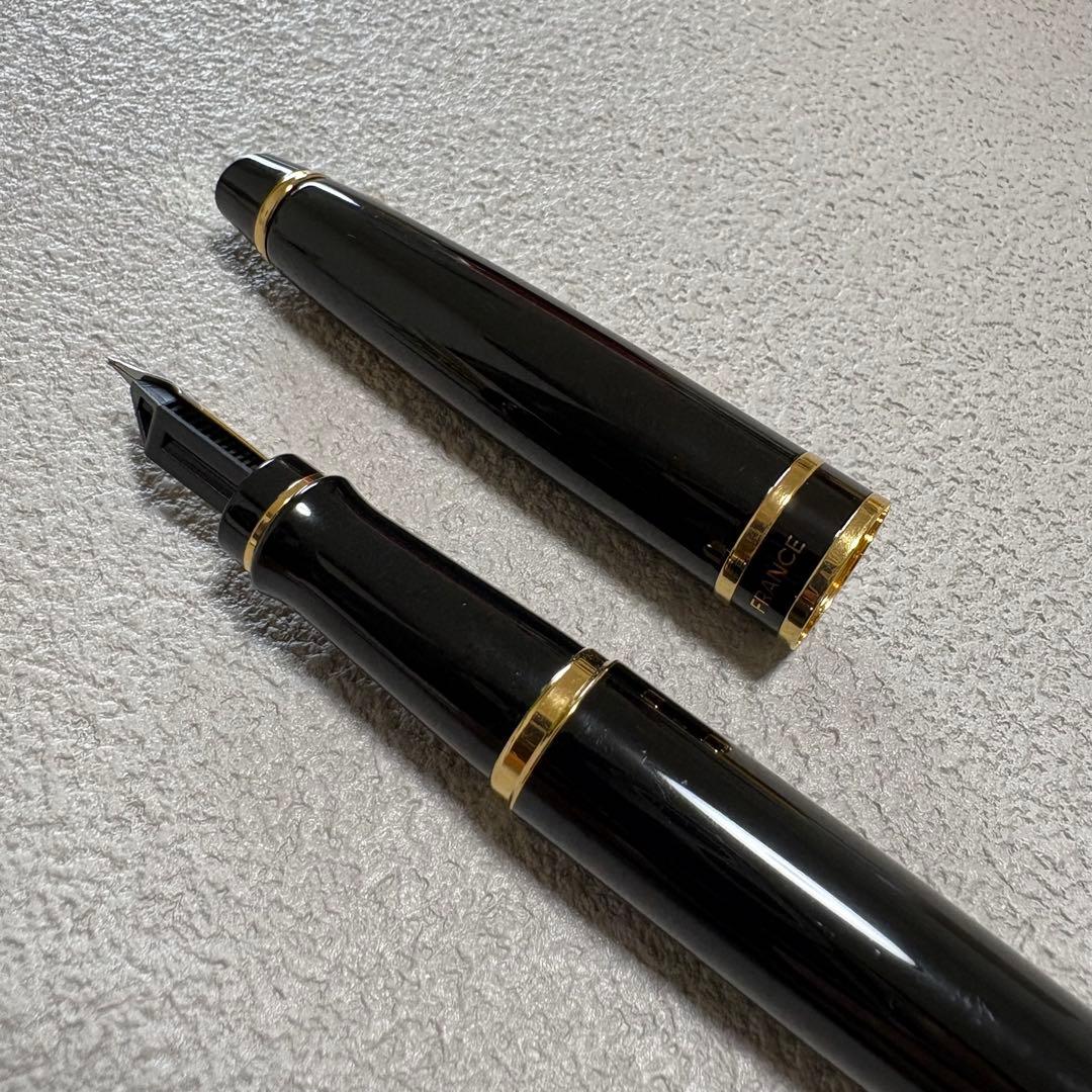 WATERMAN Expert Essential Black GT fountain pen with fine nib, unused condition