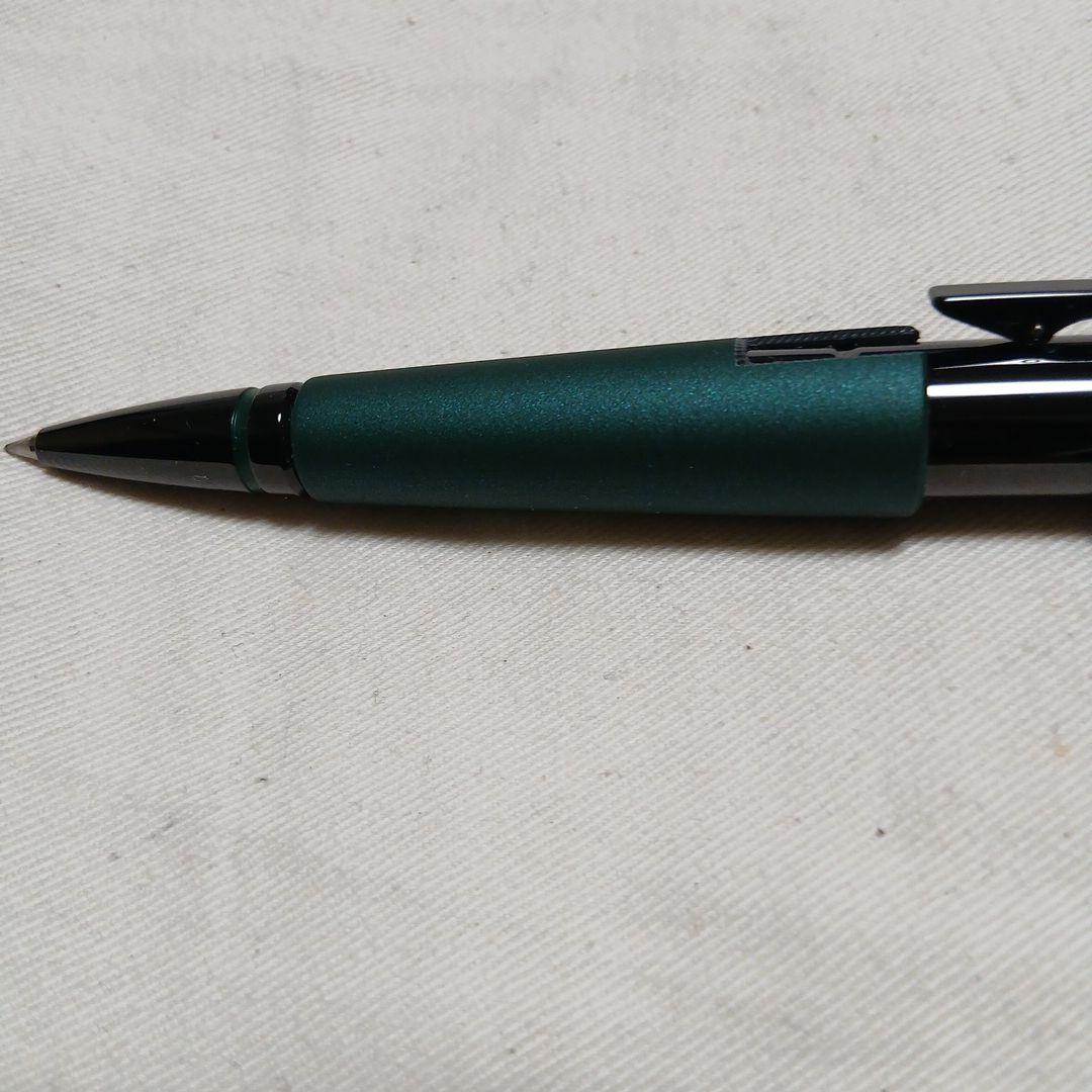 CROSS Edge ballpoint pen with matte green and black body shown from side angle