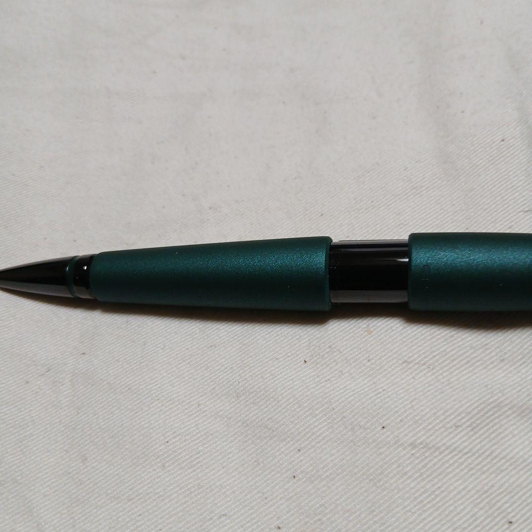 CROSS Edge ballpoint pen with matte green and black body shown from side angle
