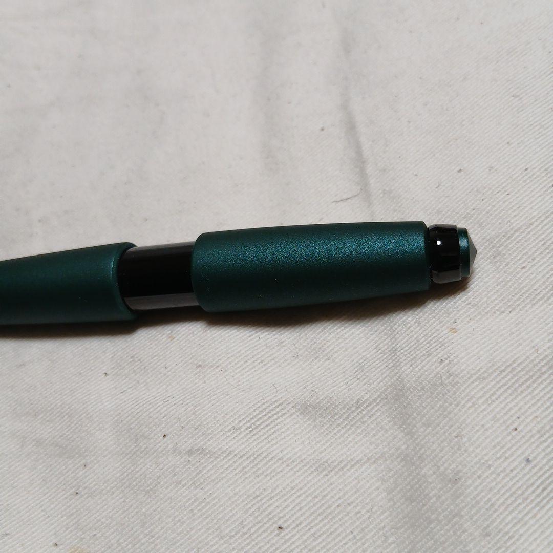 CROSS Edge ballpoint pen with matte green and black body shown from side angle