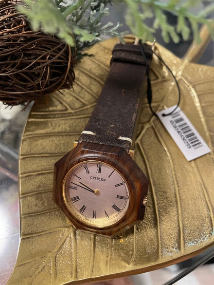 Citizen Rosewood Afrocraft Manual Men's Watch — Japanese