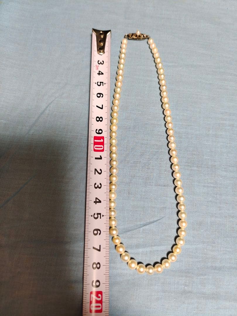 Mikimoto silver necklace with a single 5.8mm genuine pearl pendant weighing 20 grams