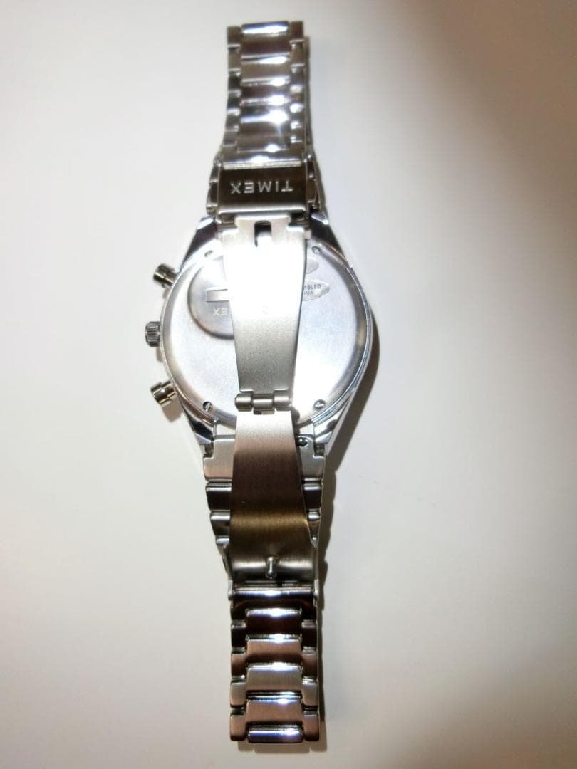 TIMEX Q Chronograph Panda Dial Quartz Men's Watch — Japanese