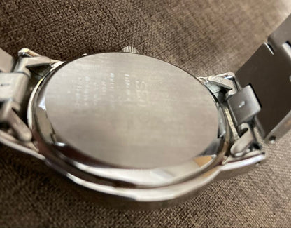 SEIKO 電波ソーラー シルバー針} Solar Men's Watch — Japanese