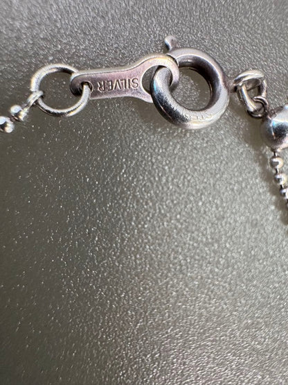 agete Silver Pearl Necklace No.824 featuring 3 pearls of 3.4mm on a 50cm silver chain
