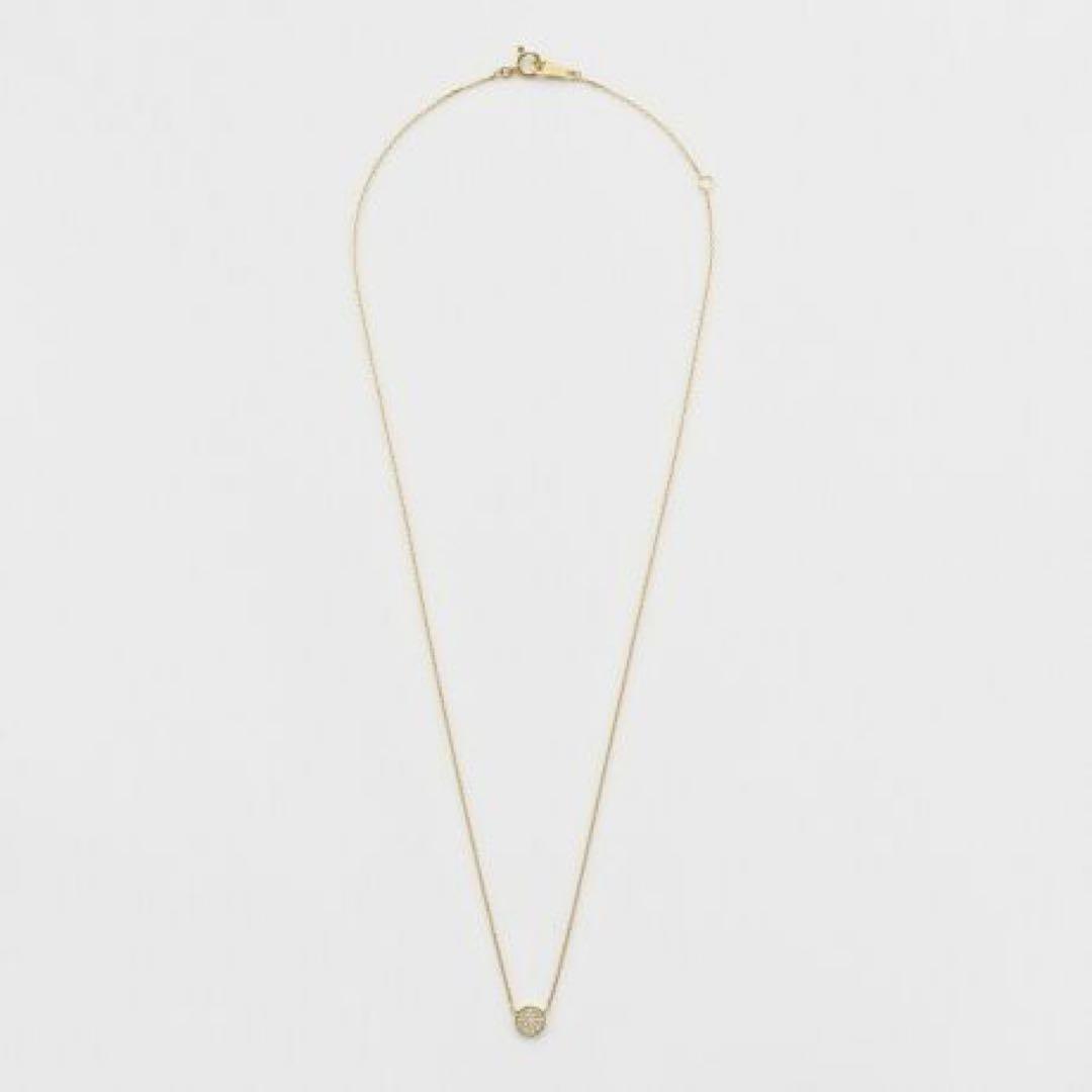 Kuro Diamond Necklace made of 18K gold featuring multiple small micro-set diamonds on a delicate chain