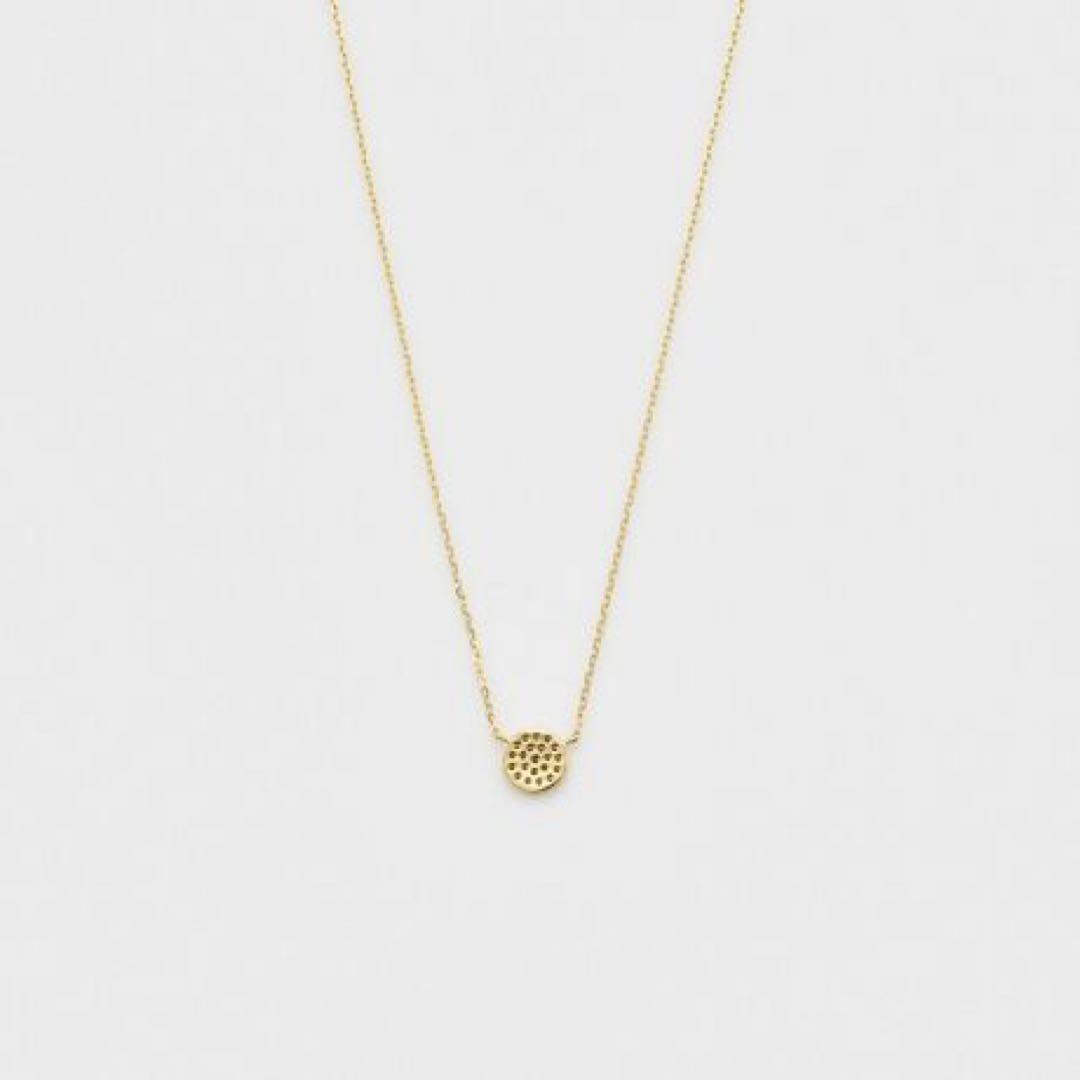 Kuro Diamond Necklace made of 18K gold featuring multiple small micro-set diamonds on a delicate chain