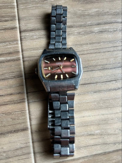 ORIENT MiniMatic TV Case Brown Dial Automatic Men's Watch — Japanese