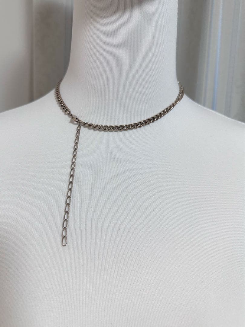 Agete silver coin motif necklace with antique finish and gold plating on adjustable 40-50cm chain