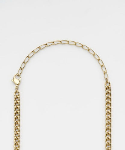 Agete silver coin motif necklace with antique finish and gold plating on adjustable 40-50cm chain