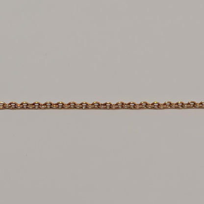 Tasaki pearl necklace with 7.6mm pearl and 18K yellow gold chain, 40cm length, vintage style