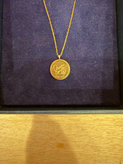 agete×DREAMS COME TRUE Necklace made of K10 gold featuring a delicate design from the 2024 collaboration