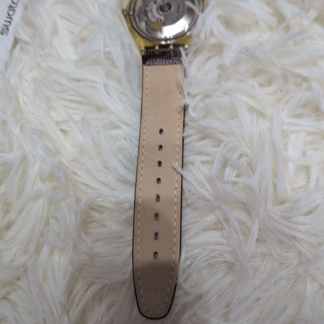 swatch Superb Condition Swatch Mechanical Leather Belt Watch with Stones Automatic Men's — Japanese