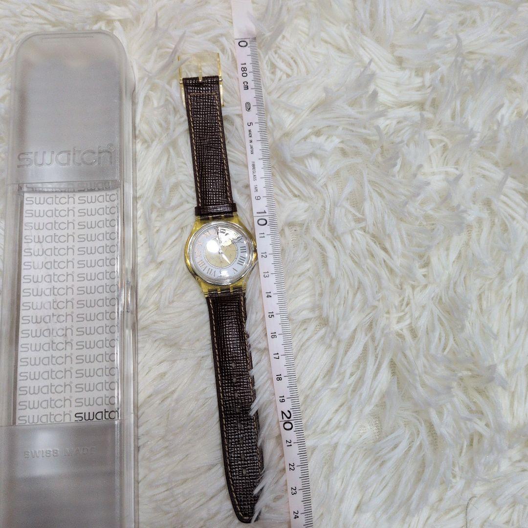 swatch Superb Condition Swatch Mechanical Leather Belt Watch with Stones Automatic Men's — Japanese