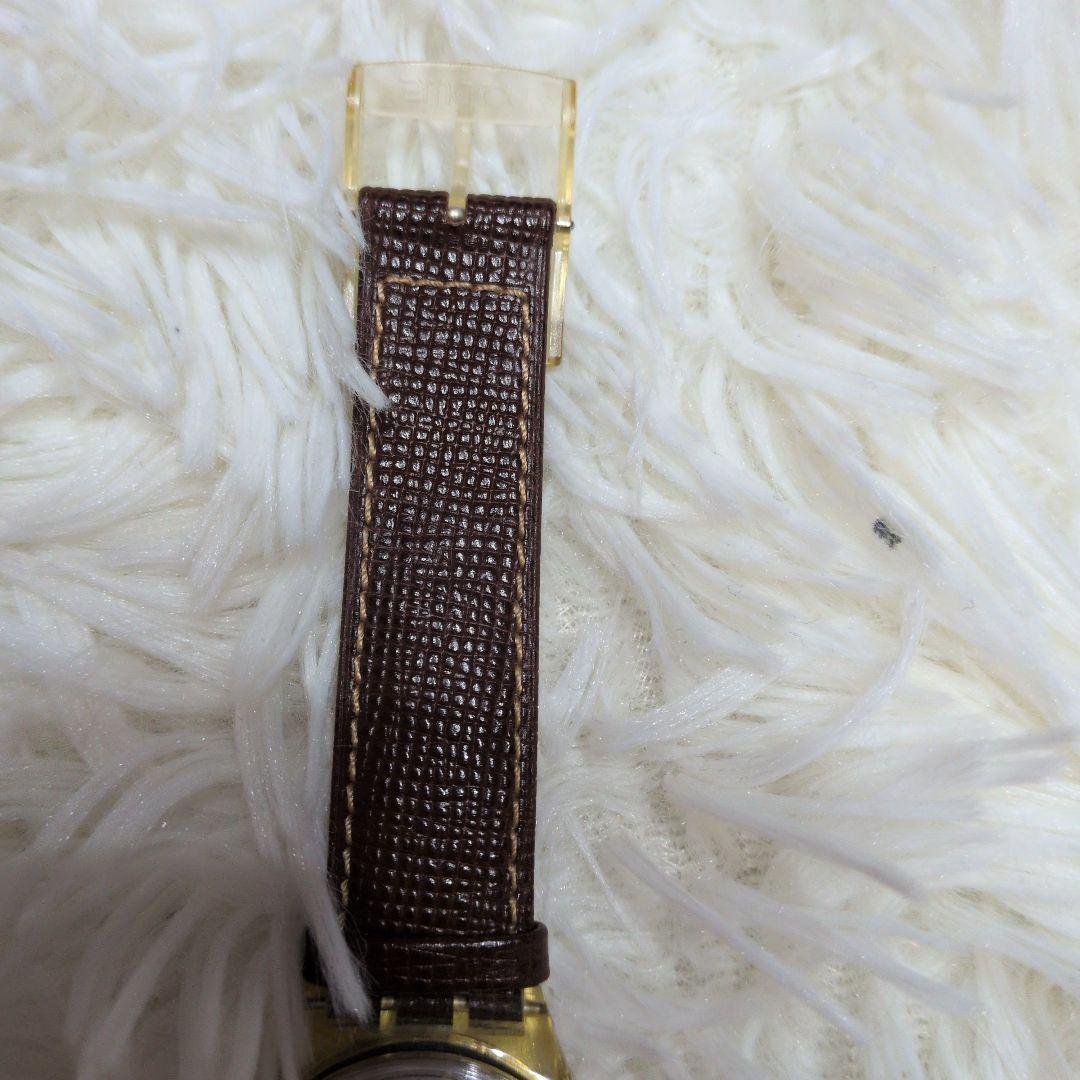 swatch Superb Condition Swatch Mechanical Leather Belt Watch with Stones Automatic Men's — Japanese