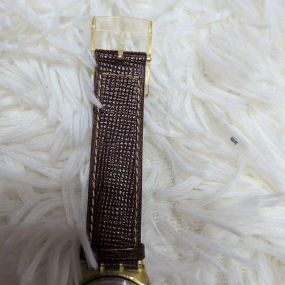 swatch Superb Condition Swatch Mechanical Leather Belt Watch with Stones Automatic Men's — Japanese