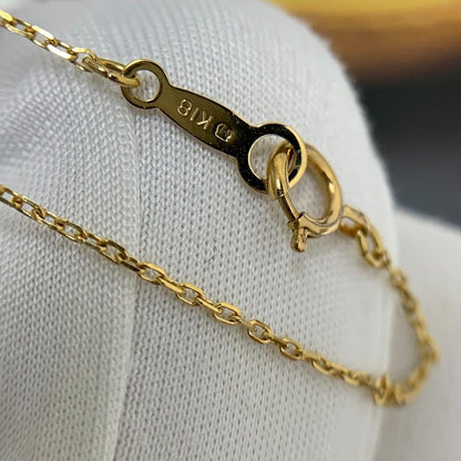Mikimoto K18 yellow gold Akoya pearl necklace with 7.4mm pearl and diamond pendant on 42cm chain