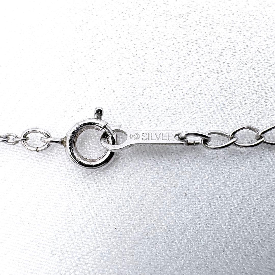 TASAKI Pearl Ribbon Necklace with 6.7mm Akoya pearl, 0.02ct diamond, and 40cm silver chain