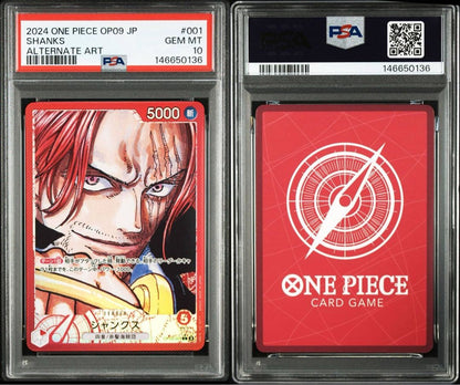 PSA 10 One Piece Shanks L — New Emperor OP09-001 — Japanese