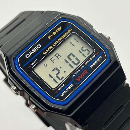 CASIO F-91W Digital Men's Watch — Japanese