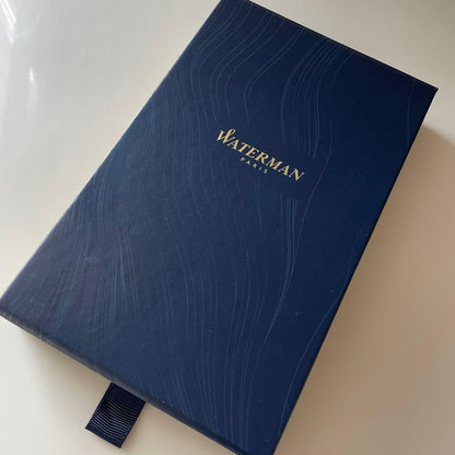 New WATERMAN ballpoint pen with leather pen case in gift box