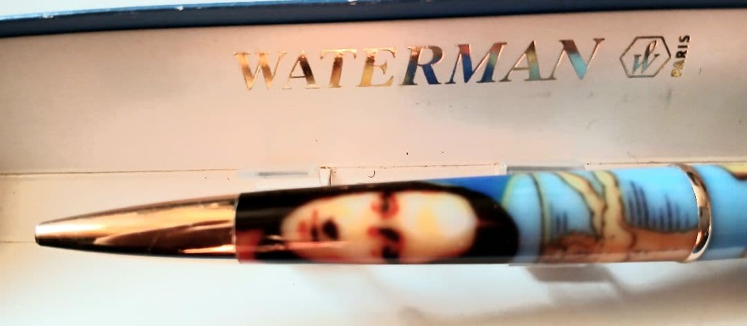 Waterman Leonardo da Vinci Mona Lisa blue ballpoint pen with sleek design and elegant finish