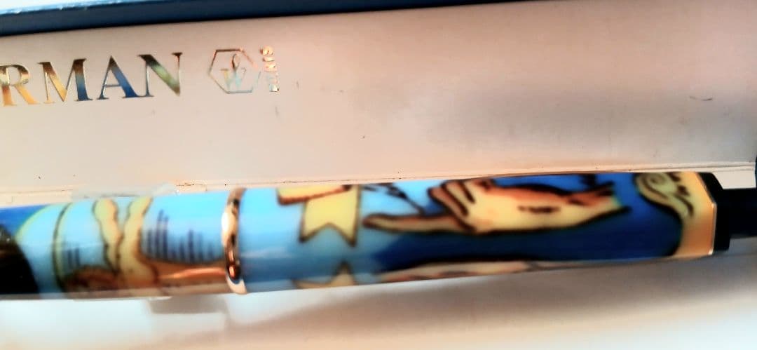 Waterman Leonardo da Vinci Mona Lisa blue ballpoint pen with sleek design and elegant finish