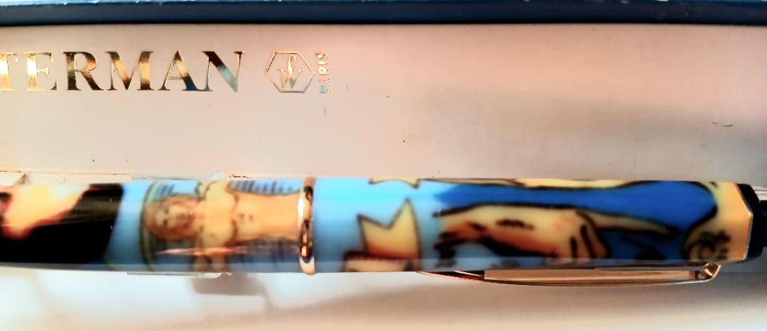 Waterman Leonardo da Vinci Mona Lisa blue ballpoint pen with sleek design and elegant finish